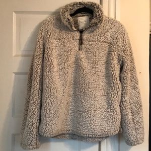 teddy fleece sweatshirt
